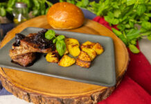 Portugali stiilis sealiha punase veini kastmes