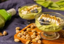 Pistaatsiapuding liköörise puudutusega